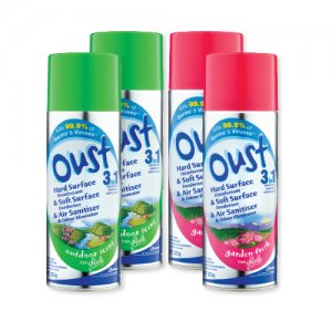 Oust 3in1 Surface Spray Disinfectant Garden Fresh 325g