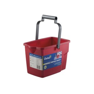 Oates Rectangle Bucket Red 9ltr