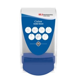 Deb Cutan Transparent Foam Soap Icons Dispenser Blue 2161