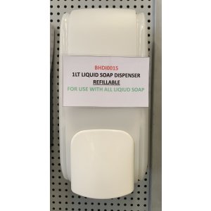 Briskleen Trans. Liquid Soap Dispenser 1ltr 1068ad (refillable) 