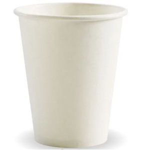 Paper Coffee Cup Plain White 8oz Ctn1000 Bc-8w