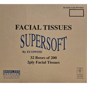 Ecowise Facial Tissues Pkt200 Ctn32