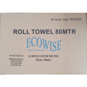 Ecowise Roll Towel 80m Ctn16